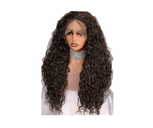Chocolate Brown Soft Deep Lace Front Wig (Human Blend)